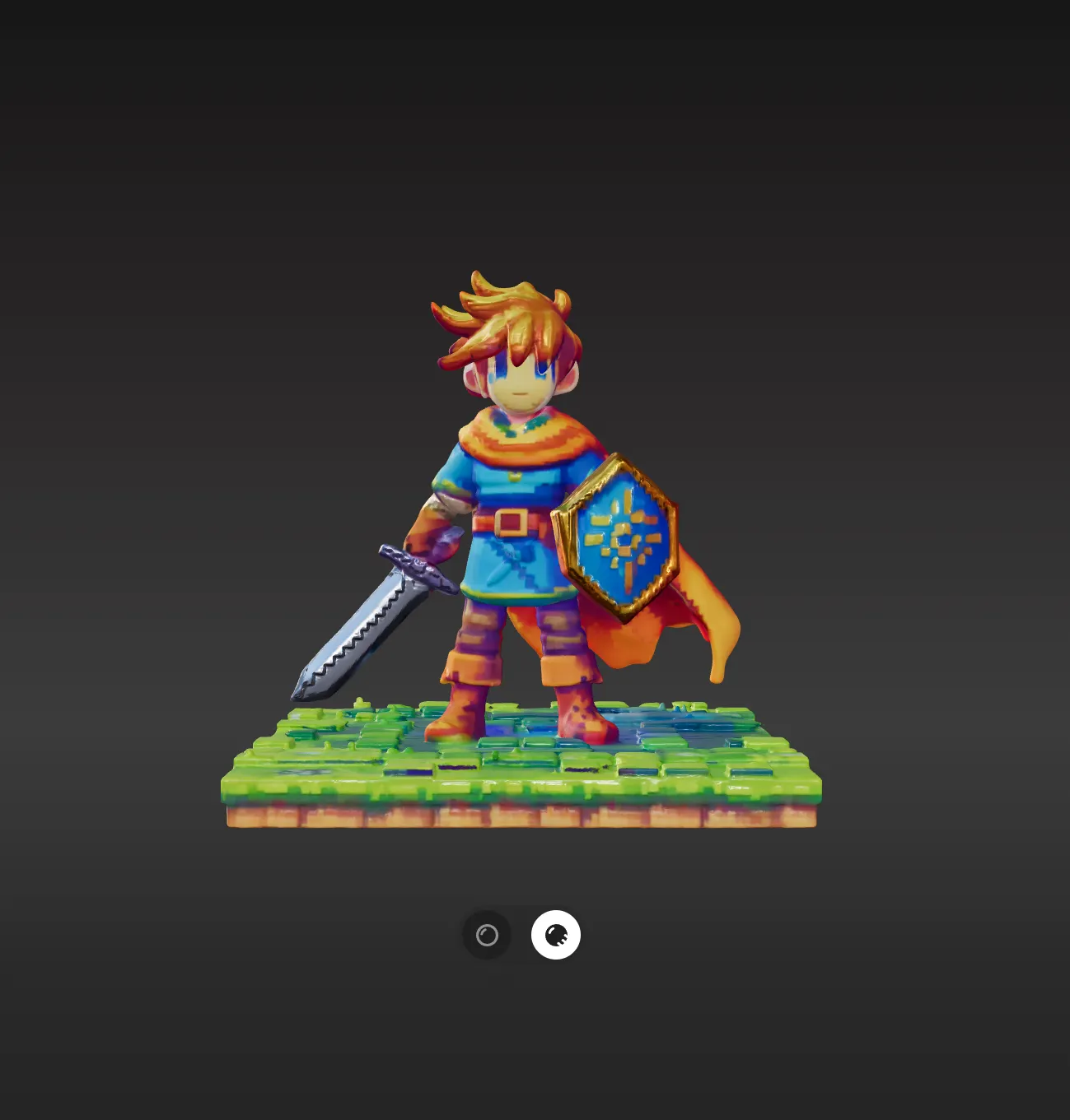 完成した3Dモデル